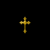 Image 1 of 18k Gold Micro-Cross Tooth Charm