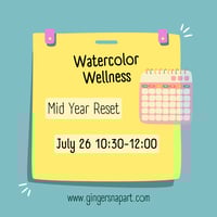 🌿 Mid-Year Reset: Watercolor Wellness & Reflection 🎨✨