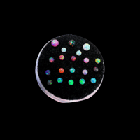 Image 1 of Opal Round Tooth Gem| Classic Opal Round Tooth | Opal Round Charm | Elegant Opal Round Charm