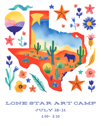 🌵 Lone Star Art Camp for Kids! 🎨⭐