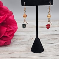 Image 1 of Christmas Mitten Earrings 