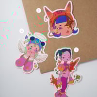 astro girl sticker series 