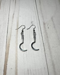 Image 2 of Handmade Crescent Blade Earrings 