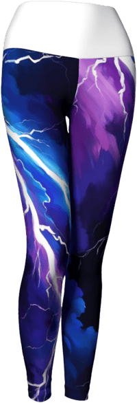 Image 1 of White Lightening Yoga Leggings