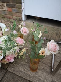 Image 2 of pastel peach floral arrangements 