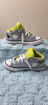 Image 3 of Converse Kids Chuck Taylor All Star Gray Green Sneaker Size 12