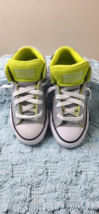 Image 4 of Converse Kids Chuck Taylor All Star Gray Green Sneaker Size 12