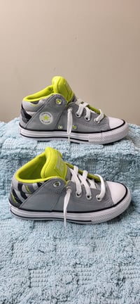 Image 1 of Converse Kids Chuck Taylor All Star Gray Green Sneaker Size 12