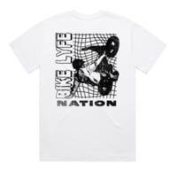 Image 3 of Fenced Hand Drag T-Shirt - White
