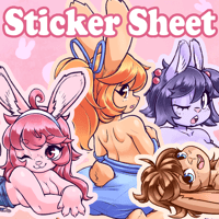 Image 1 of Pastel Bunnies - Sticker Sheet