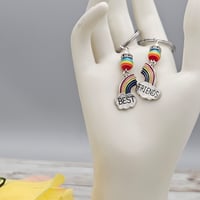 Image 2 of Best Friend Rainbow Key Chain Set