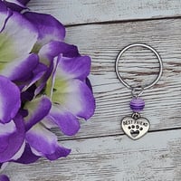 Image 3 of Purple Best Friends Pet Key Chain