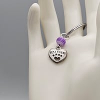Image 2 of Purple Best Friends Pet Key Chain