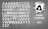 Image 1 of Generic White Lettering for Smaller Scales