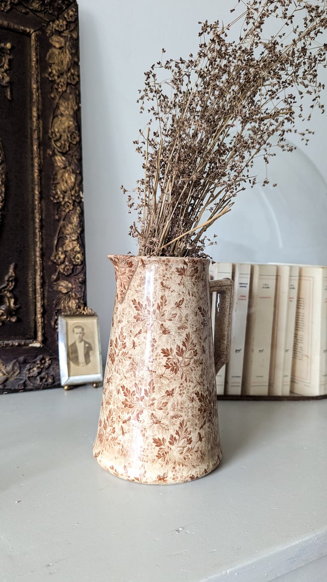 Pichet faïence Sarguemines