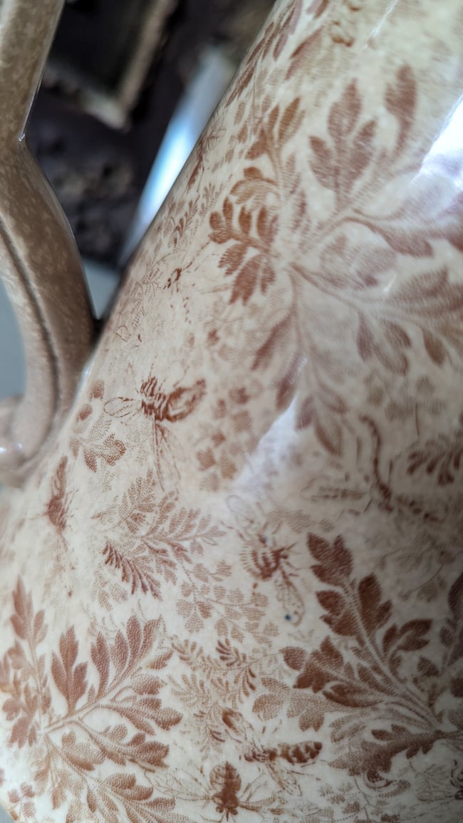 Pichet faïence Sarguemines