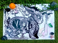 Image 2 of Inkwork Rabbits - Fine Art Prints