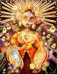 Image 1 of Day of the Dead Queen Fine Art Print - Limited Edition