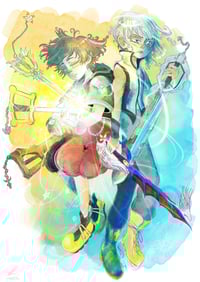 Sora and Riku Fine Art Print