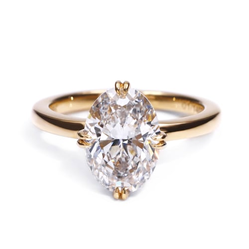 Image of Lab Grown Diamond ring - The Elowen
