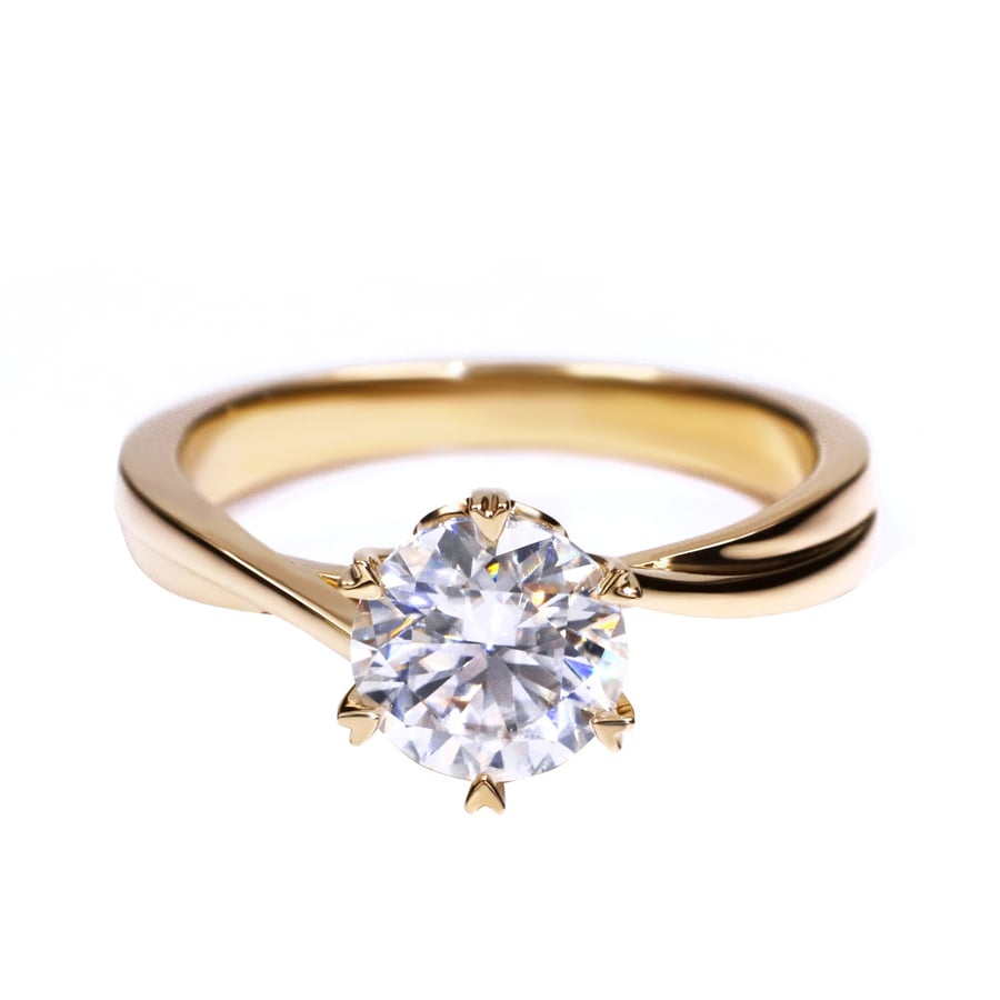 Image of Lab Grown Diamond ring - The Aurelia