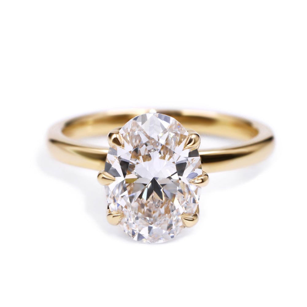 Image of Lab Grown Diamond ring - The Solara