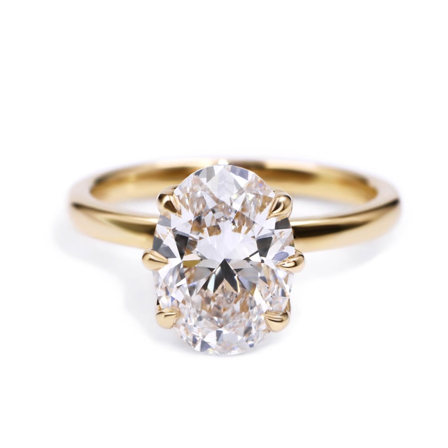 Image of Lab Grown Diamond ring - The Solara
