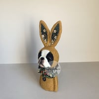 Image 2 of Boston Terrier Bunny Ornament - Mustard A