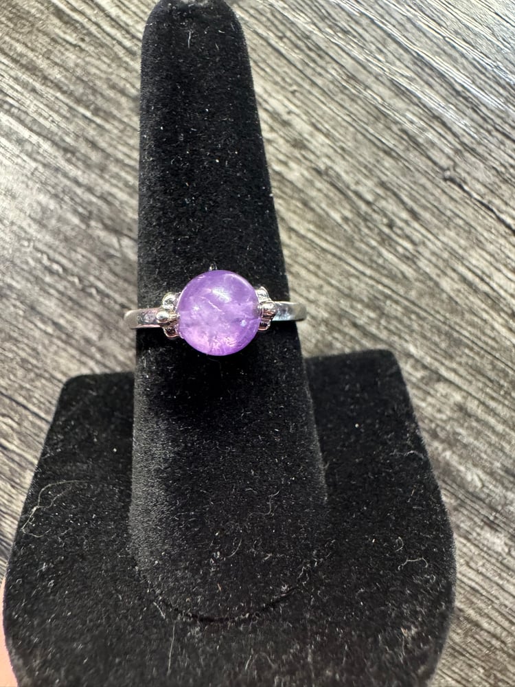 Image of Amethyst Fidget Spinner Ring 