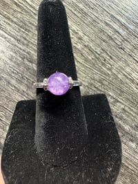 Image 1 of Amethyst Fidget Spinner Ring 