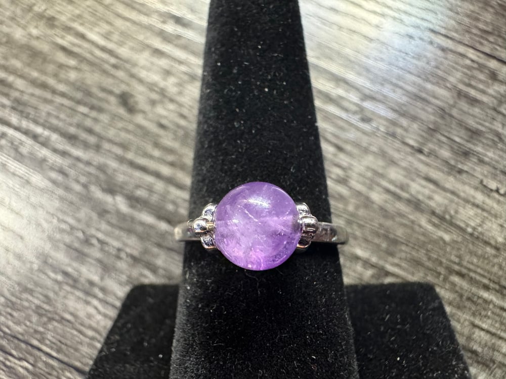 Image of Amethyst Fidget Spinner Ring 