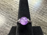 Image 2 of Amethyst Fidget Spinner Ring 