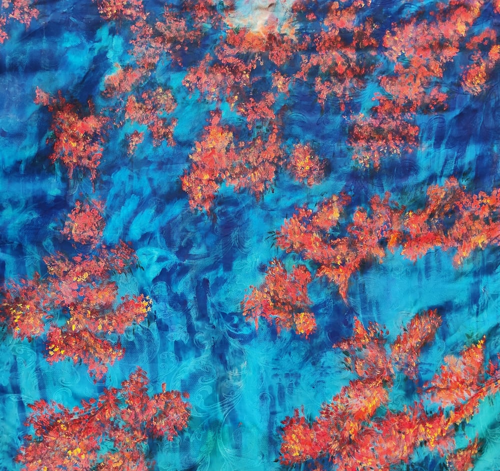 Image of NOESIS cloth tapestry 5 ft wide x 4 ft long