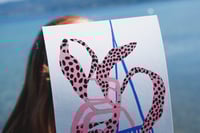 Image 3 of 'Pink Polka Plant' Art giclee print floral A4 print on photo rag premium paper