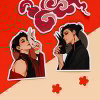 Image 1 of STICKERS - Marcin & Min Foxes