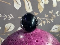Image 3 of Large Obsidian Ring