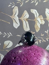 Image 4 of Large Obsidian Ring