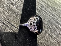 Image 6 of Large Obsidian Ring