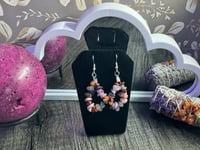 Image 2 of Mixed Crystal Hoop Earrings