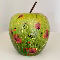 Image 1 of 'Poppy Gala' ceramic apple
