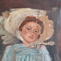 Image 3 of Wonderful Distressed Oil Portrait 