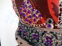 Image 13 of A3 Navy Peony rhinestone chocolate crown