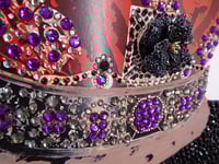Image 18 of A3 Navy Peony rhinestone chocolate crown