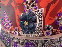 Image 2 of A3 Navy Peony rhinestone chocolate crown