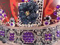 Image 11 of A3 Navy Peony rhinestone chocolate crown