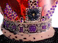 Image 9 of A3 Navy Peony rhinestone chocolate crown