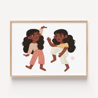 Image 1 of Dancing Twins PRINT