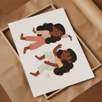 Image 3 of Dancing Twins PRINT