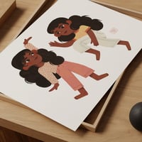 Image 4 of Dancing Twins PRINT