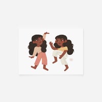 Image 2 of Dancing Twins POSTCARD